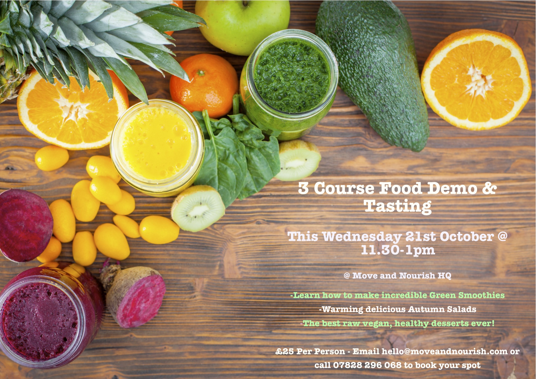 Food Demo This Wednesday